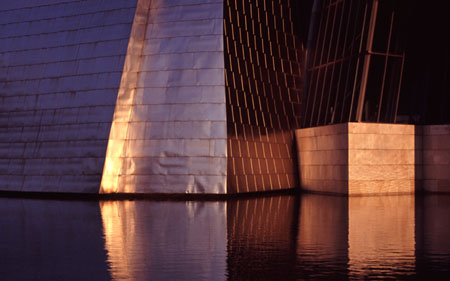 Guggenheim museum at sunset, Bilbao, North Spain